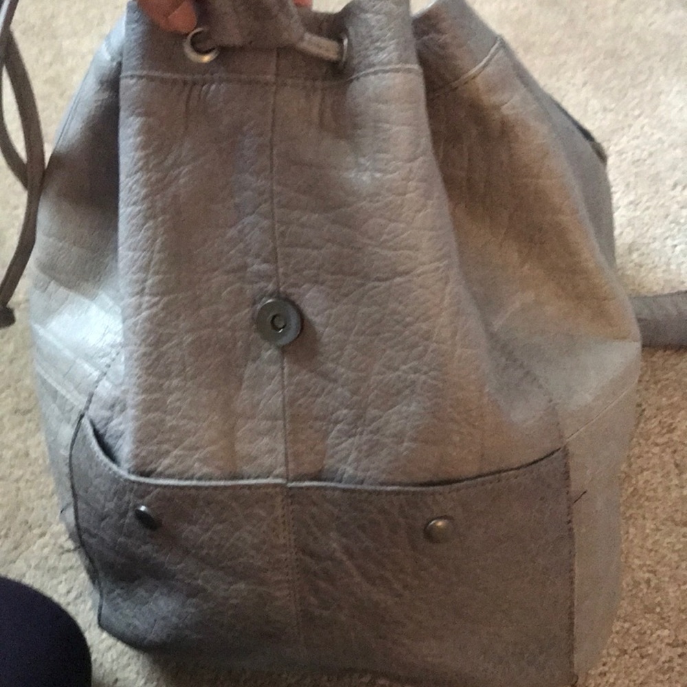 Leather mini backpack - Picture 3 of 5